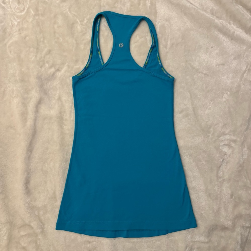 Lululemon Blue Teal Racerback Tank Top - Picture 2 of 3